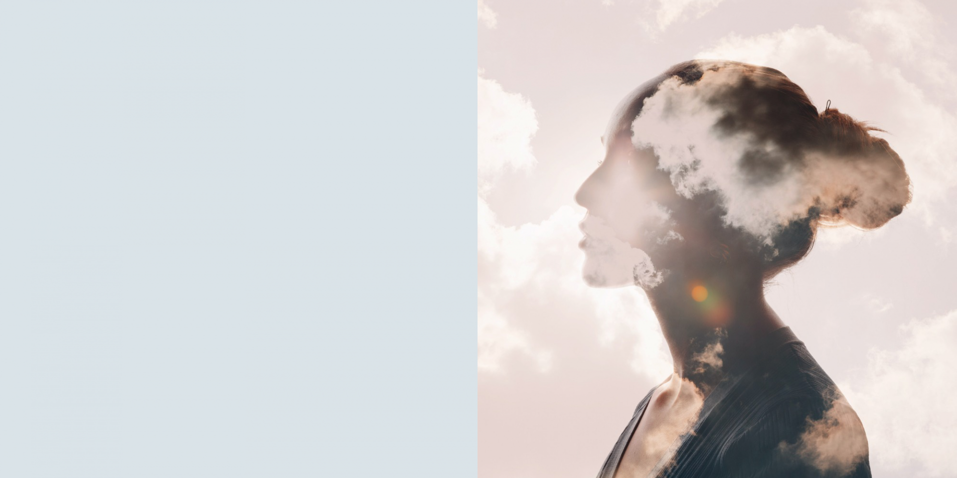 Frau mit Himmel